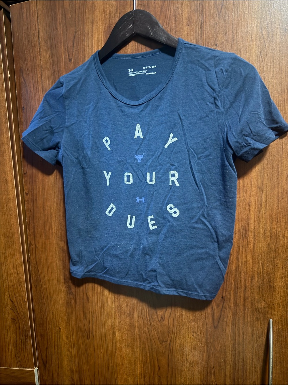 Under Armour project Rock 'Pay Your Dues' Crop Tee